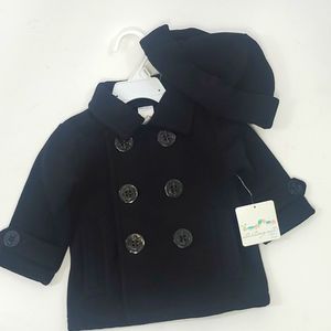 Starting out warm winter coat with matching hat 12 months